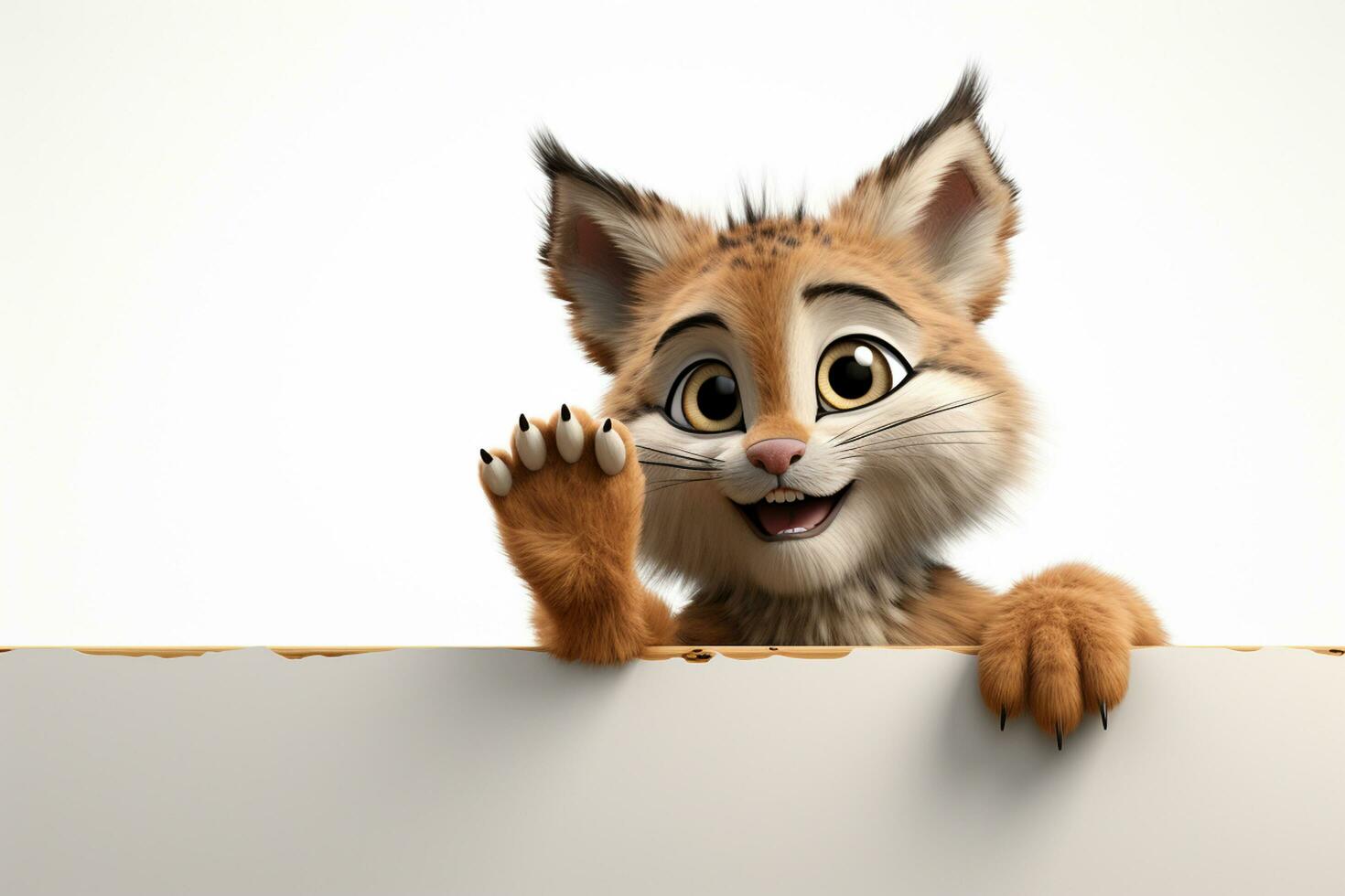 cat on white background  Ai Generated photo