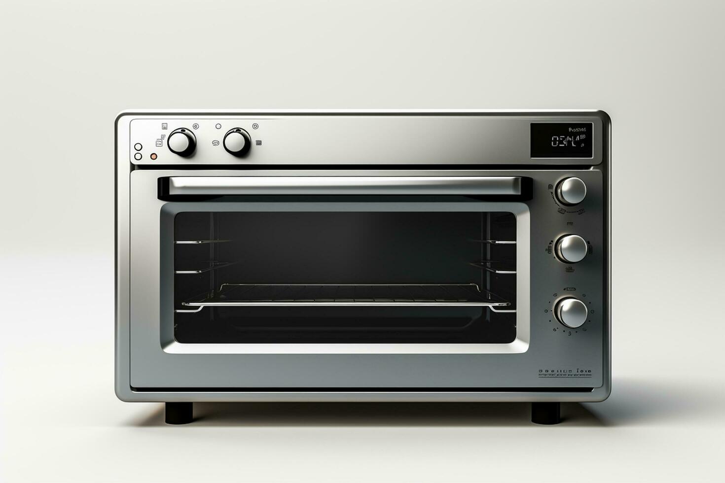Electric oven isolated on a white background. 3d render illustration. Ai Generated photo