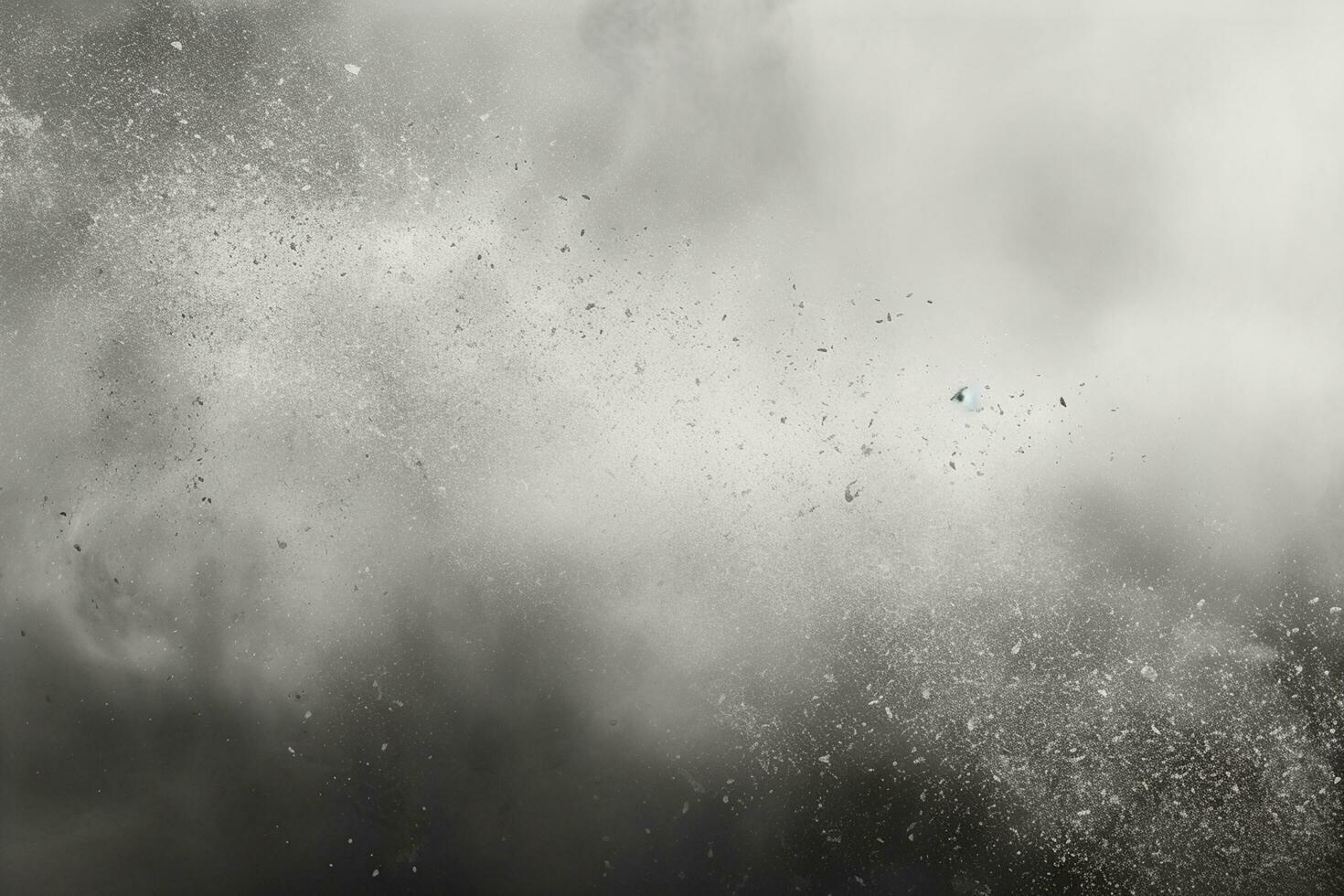 abstract black powder explosion on white background. design elements. Abstract black powder cloud texture. Ai Generated photo