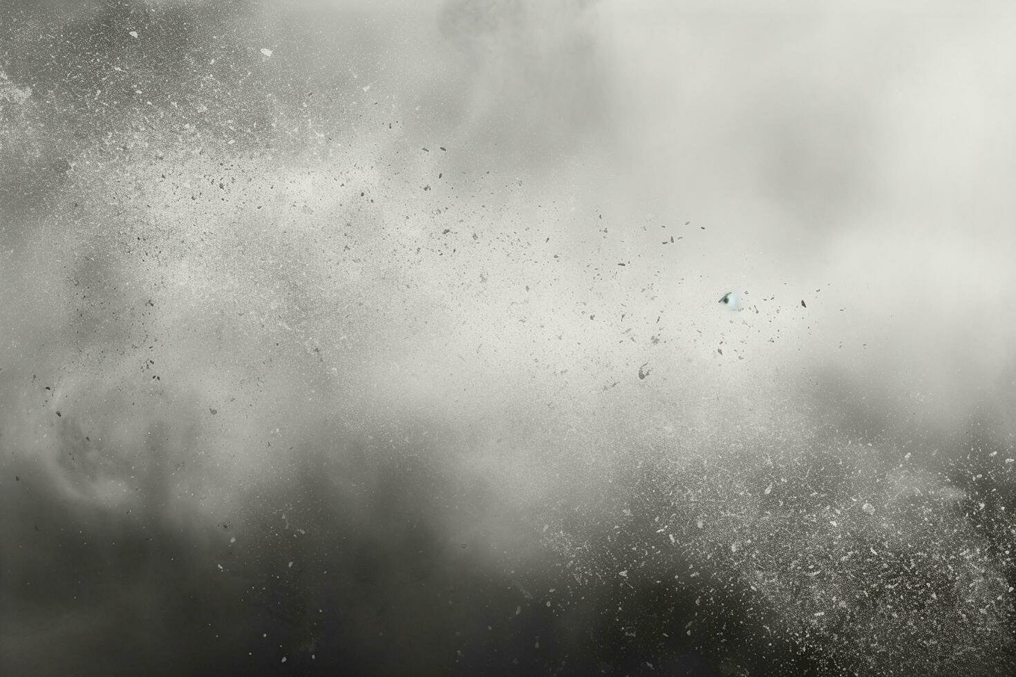 abstract black powder explosion on white background. design elements. Abstract black powder cloud texture. Ai Generated photo