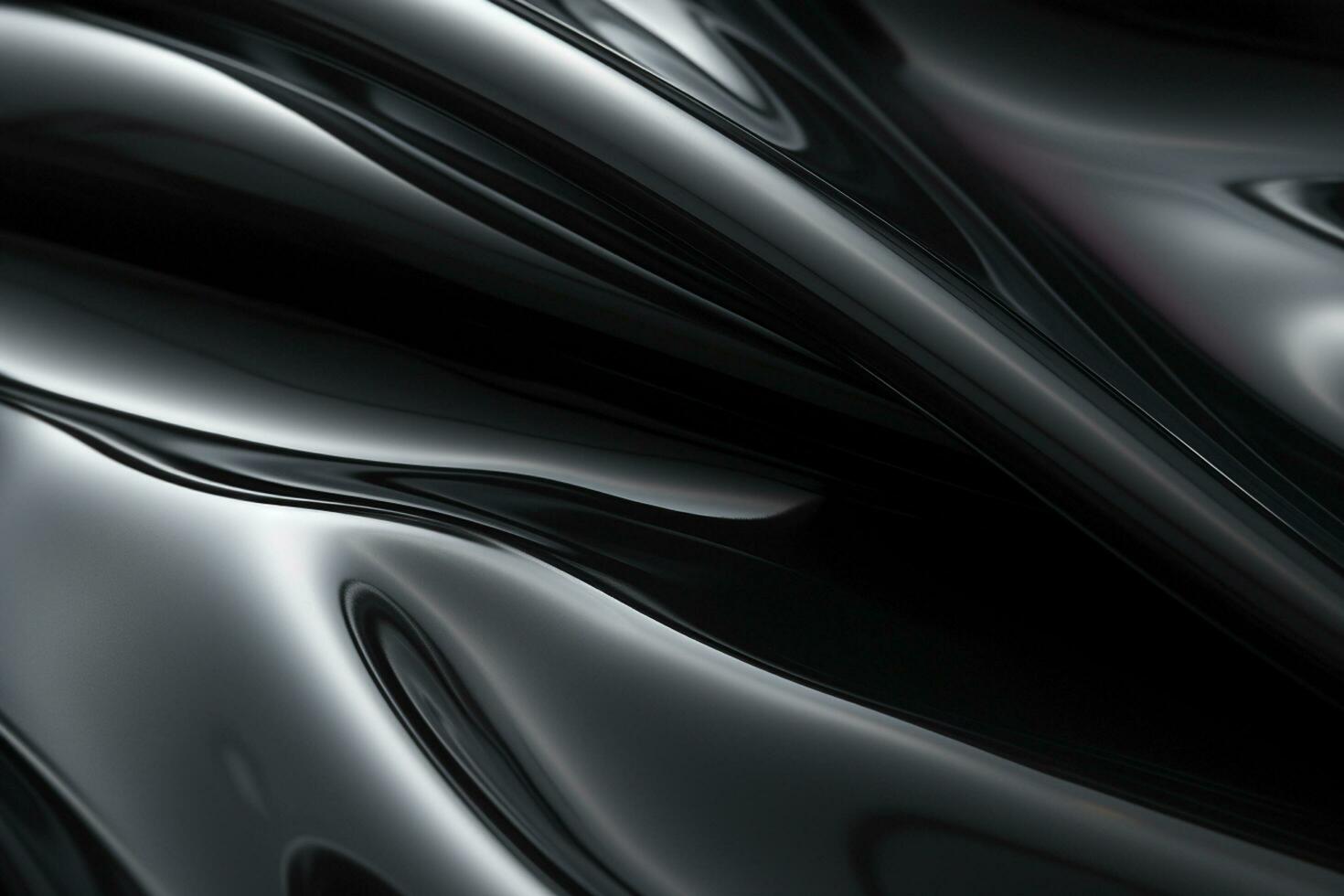 Closeup of black plastic texture, abstract background Ai Generated photo