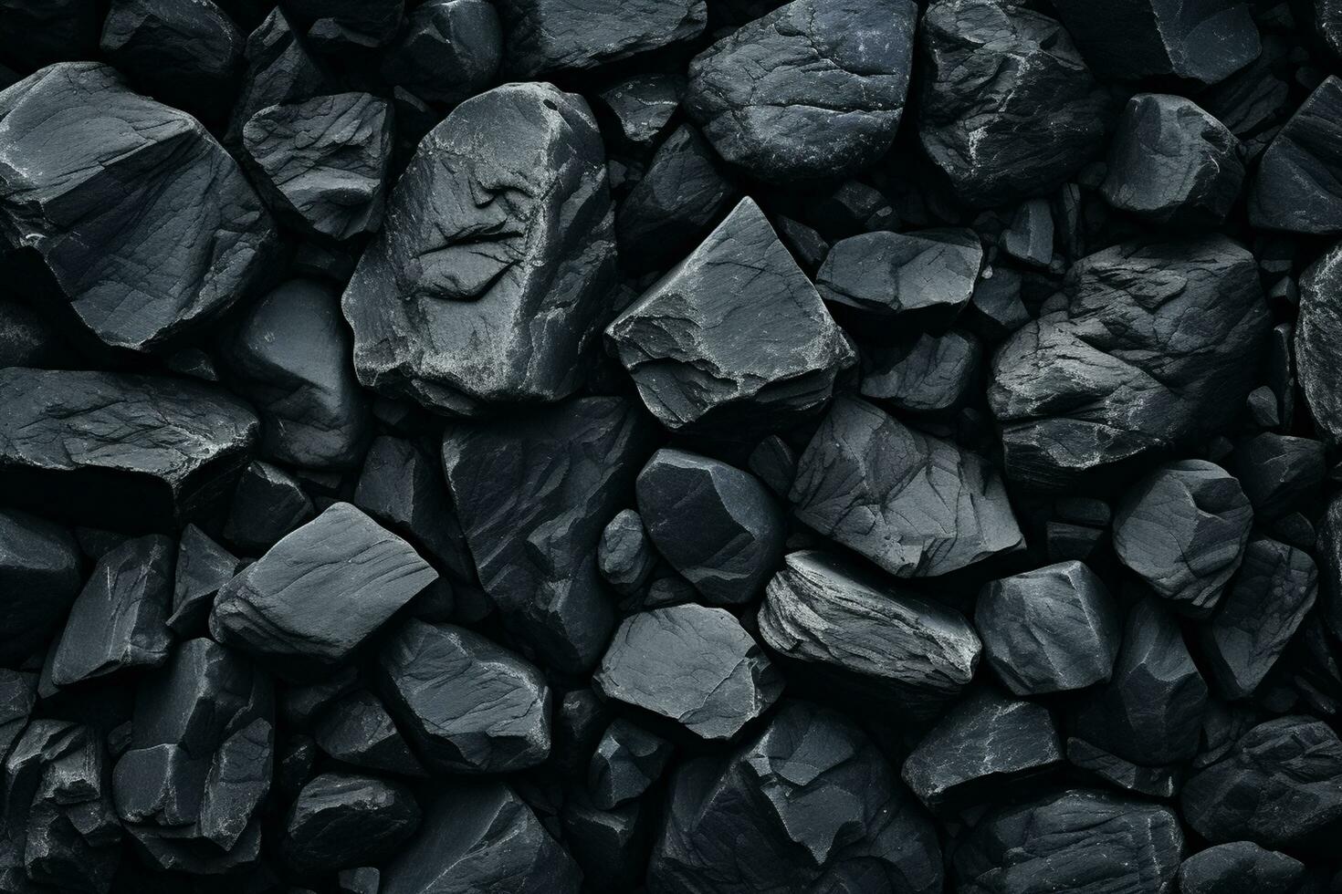 Black stone texture. Black stone background. Black stone texture. Black stone background. Ai Generated photo