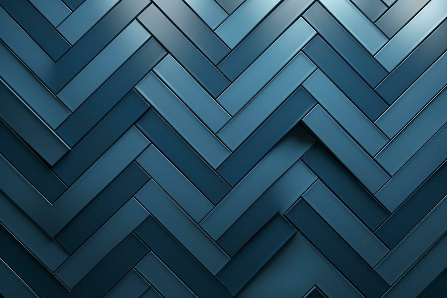 Blue abstract background with diagonal stripes. 3d rendering, 3d illustration. Ai Generated photo