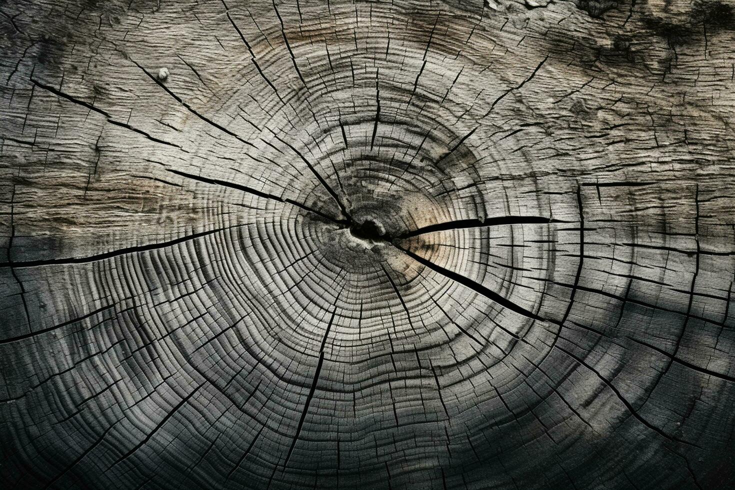 Old wood texture with cracks and scratches. Abstract background and texture for design. Ai Generated photo
