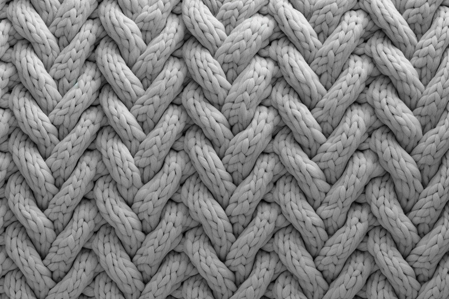 White knitted fabric background. Close-up of the texture of a knitted fabric Ai Generated photo