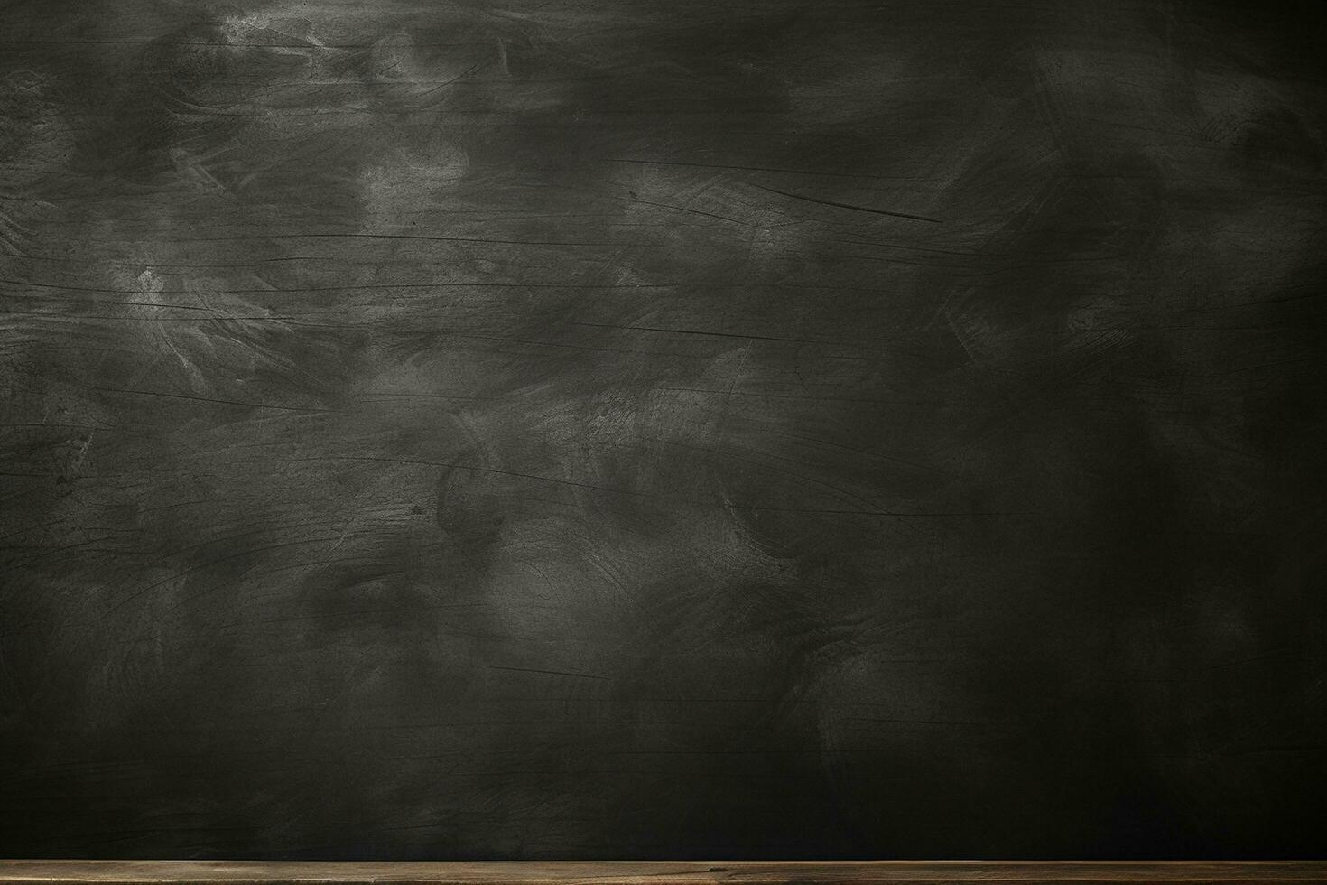 Chalk rubbed out on blackboard background texture, grunge background Ai Generated photo