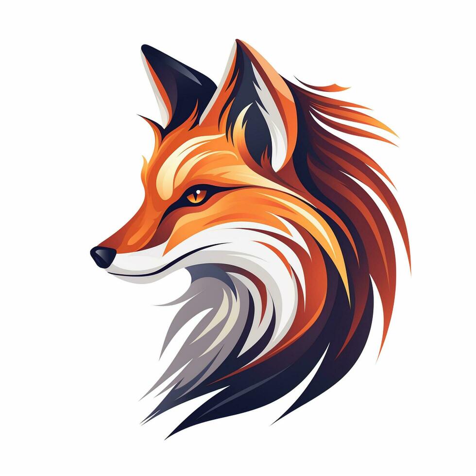 Vector type illustration of a fox Ai Generated photo