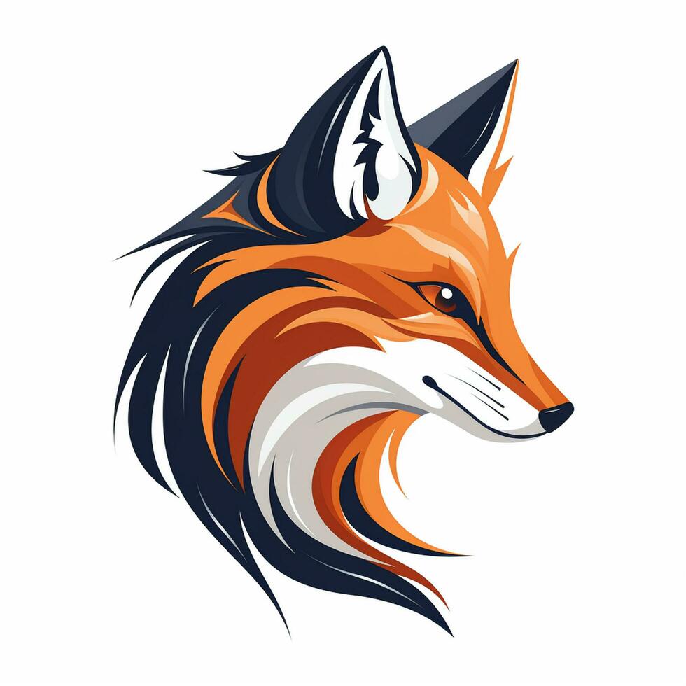 Vector type illustration of a fox Ai Generated photo