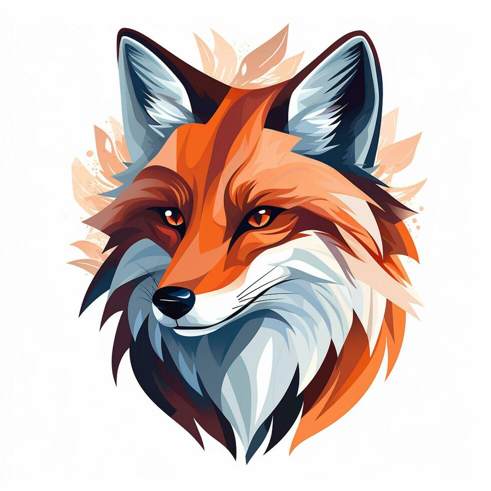 Vector type illustration of a fox Ai Generated photo