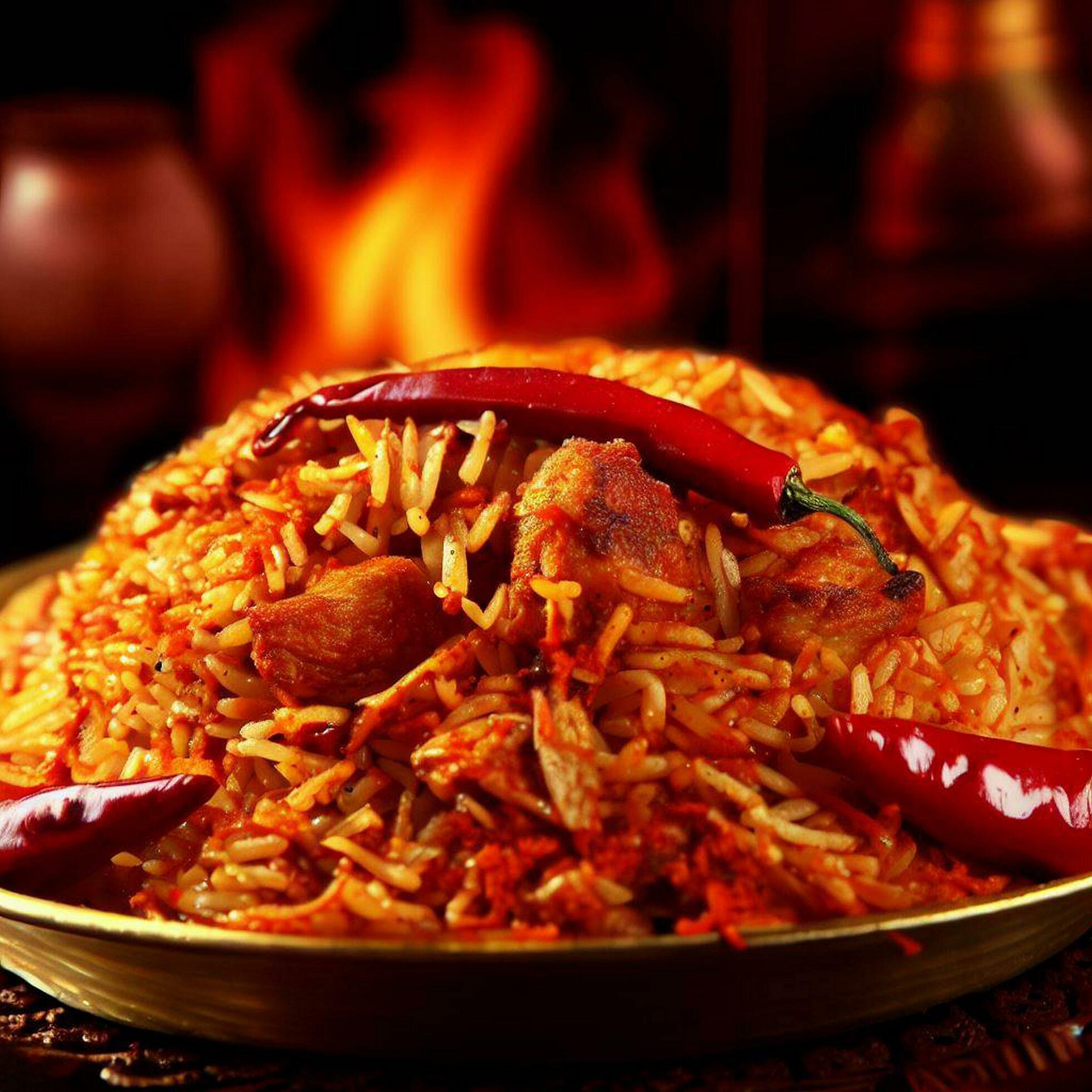 Delightful Basmati Biryani Perfection by AI Creation 30496297 Stock