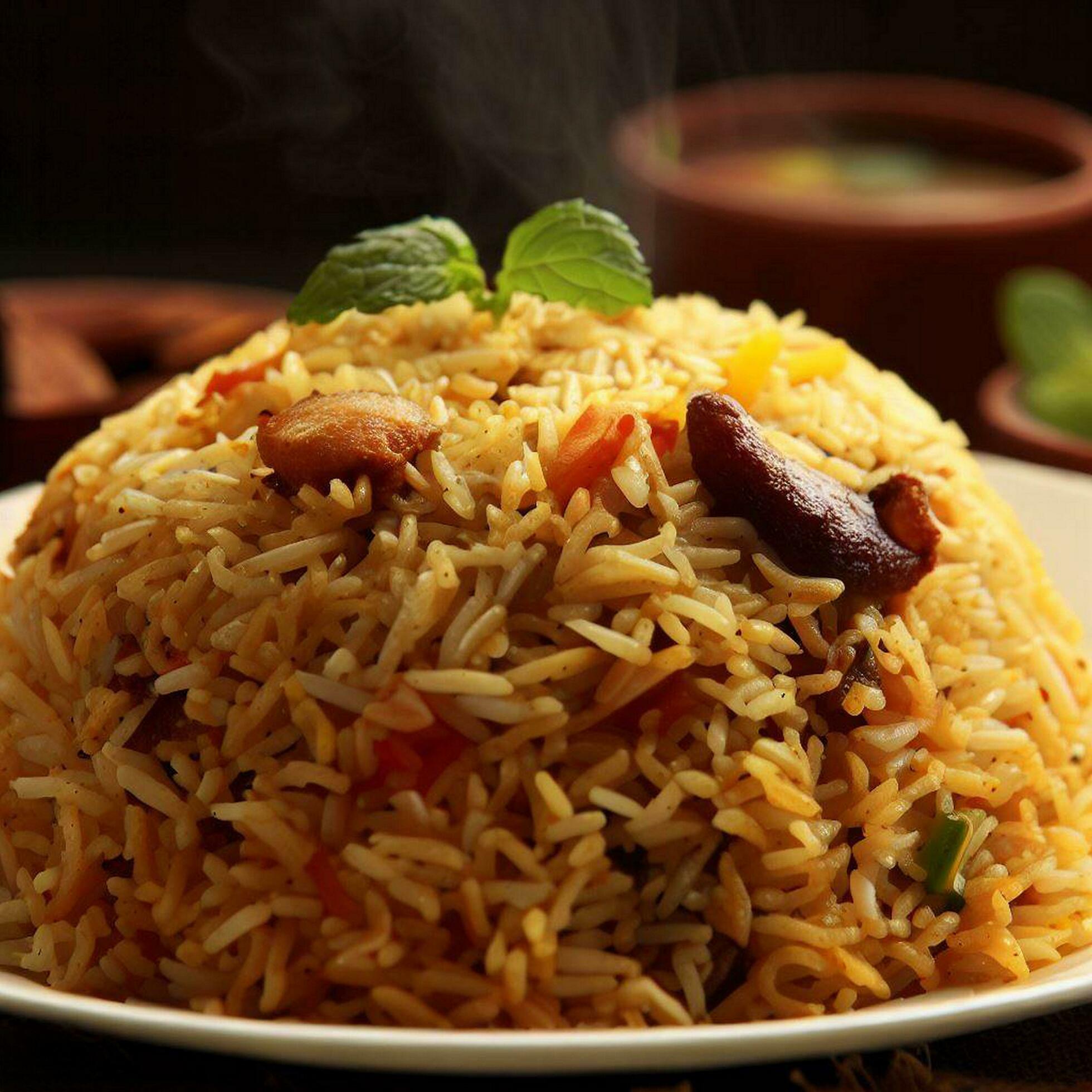Delightful Basmati Biryani Perfection by AI Creation 30496322 Stock