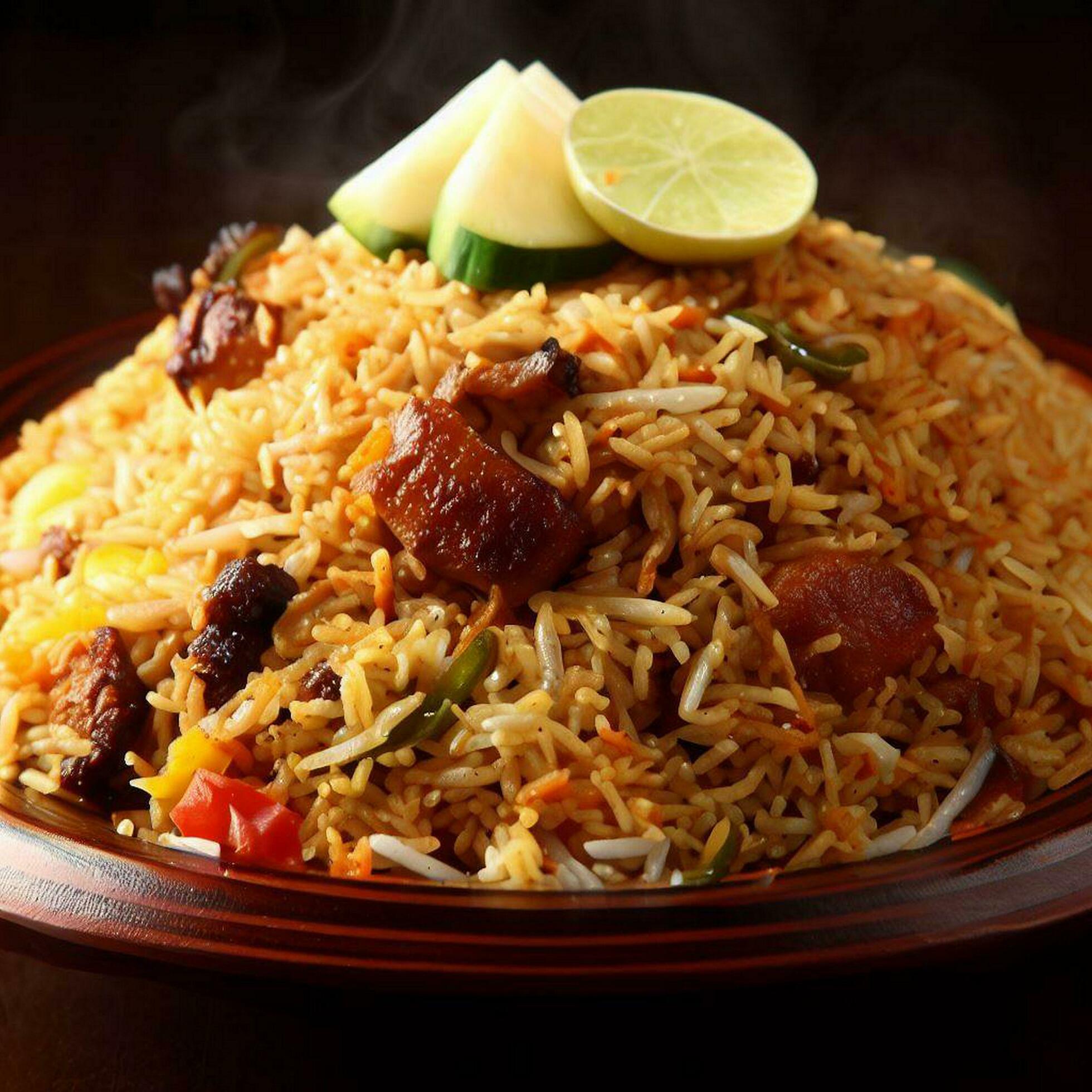 Delightful Basmati Biryani Perfection by AI Creation 30496392 Stock