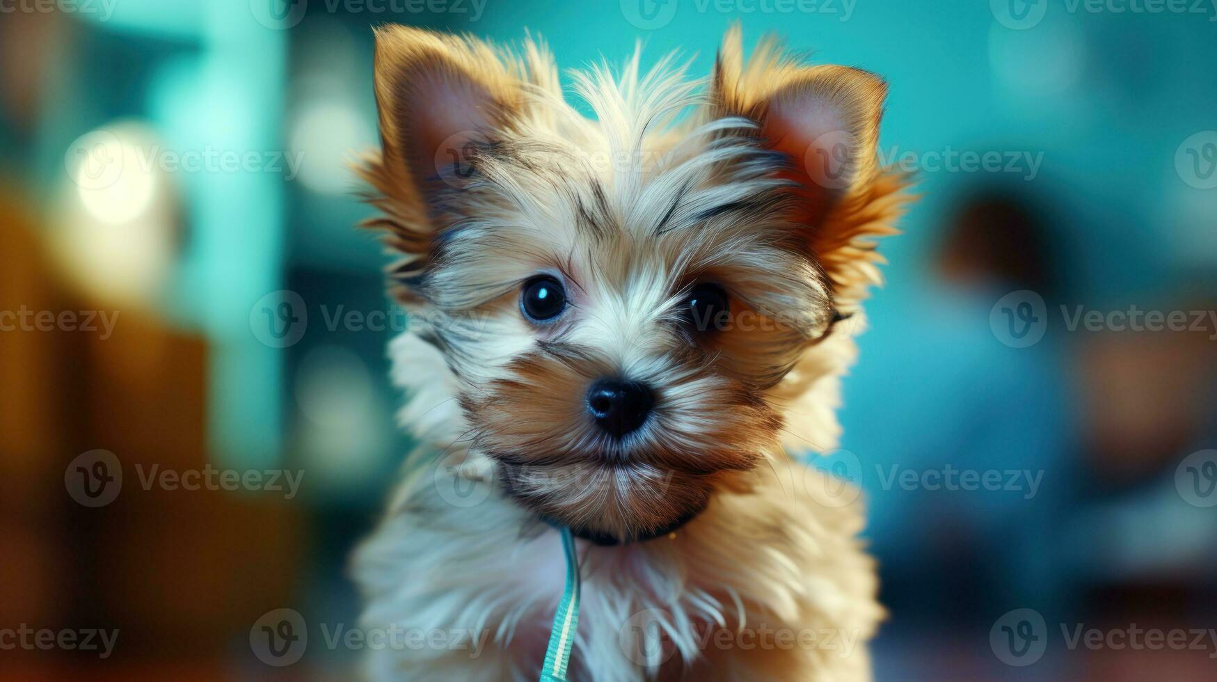 foto de el pequeño cachorro. generativo ai