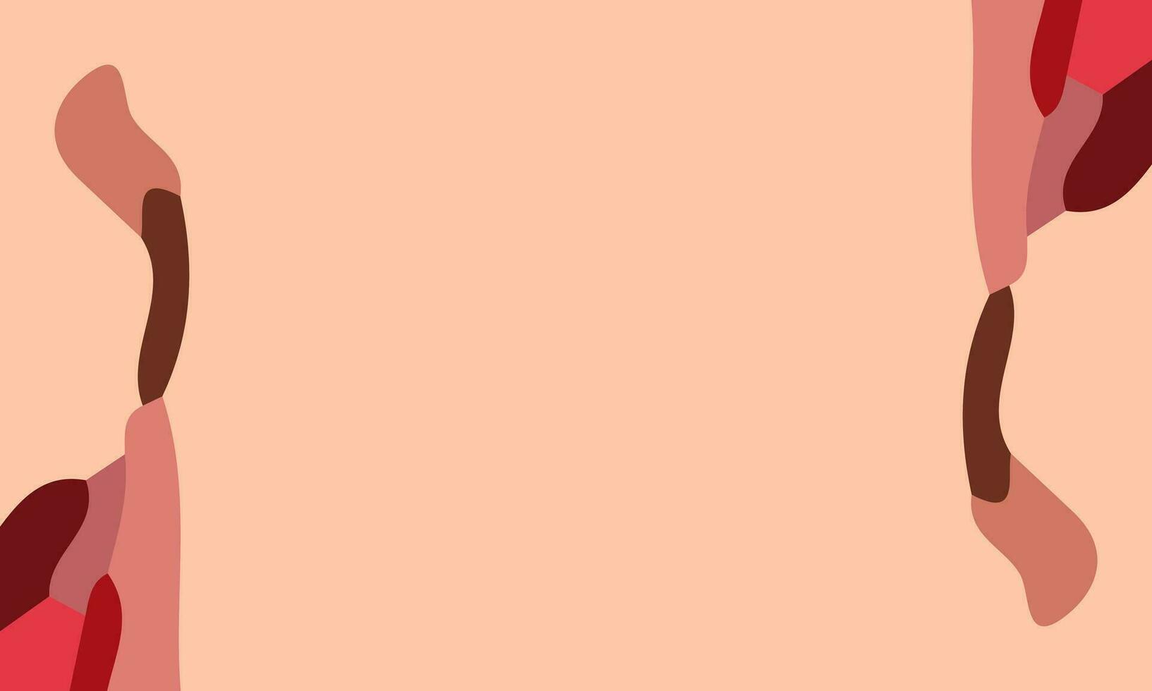 Aesthetic peach abstract background with copy space area. Suitable for poster and banner vector