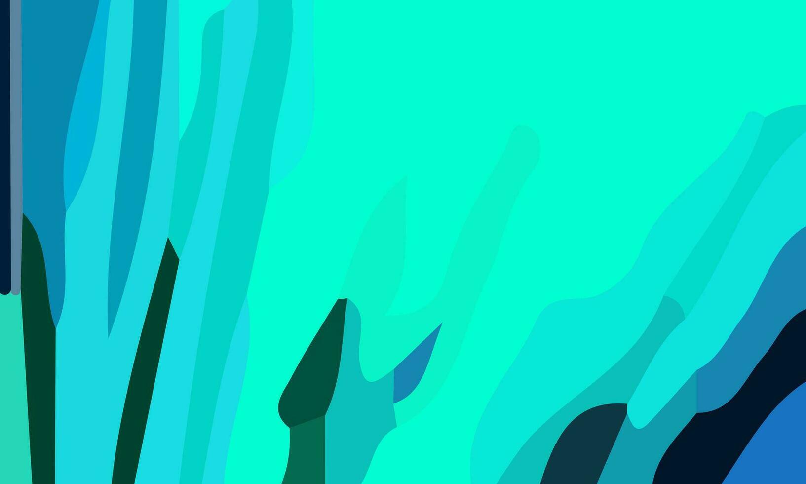 Aesthetic aqua abstract background with copy space area. Suitable for poster and banner vector