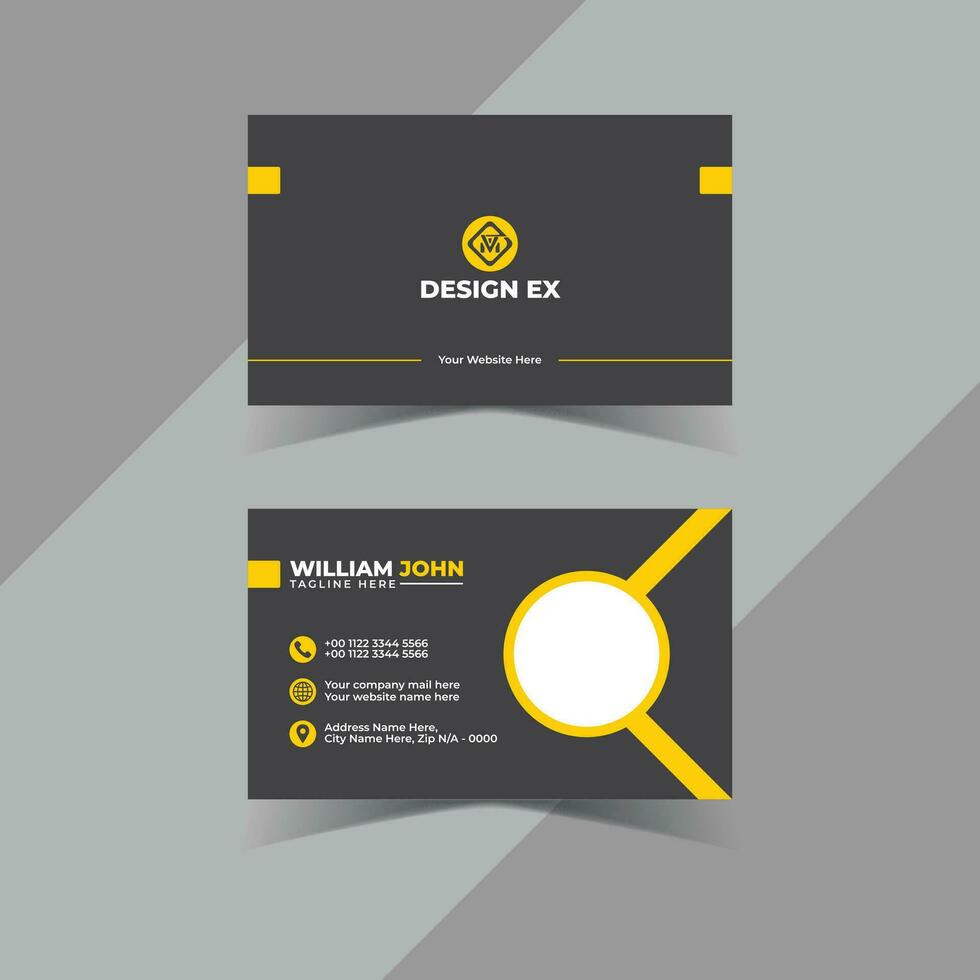 Unique new vector business card for any company corporate business card template unique design