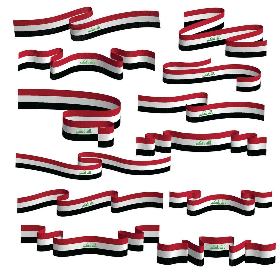 Irak cinta bandera vector elemento