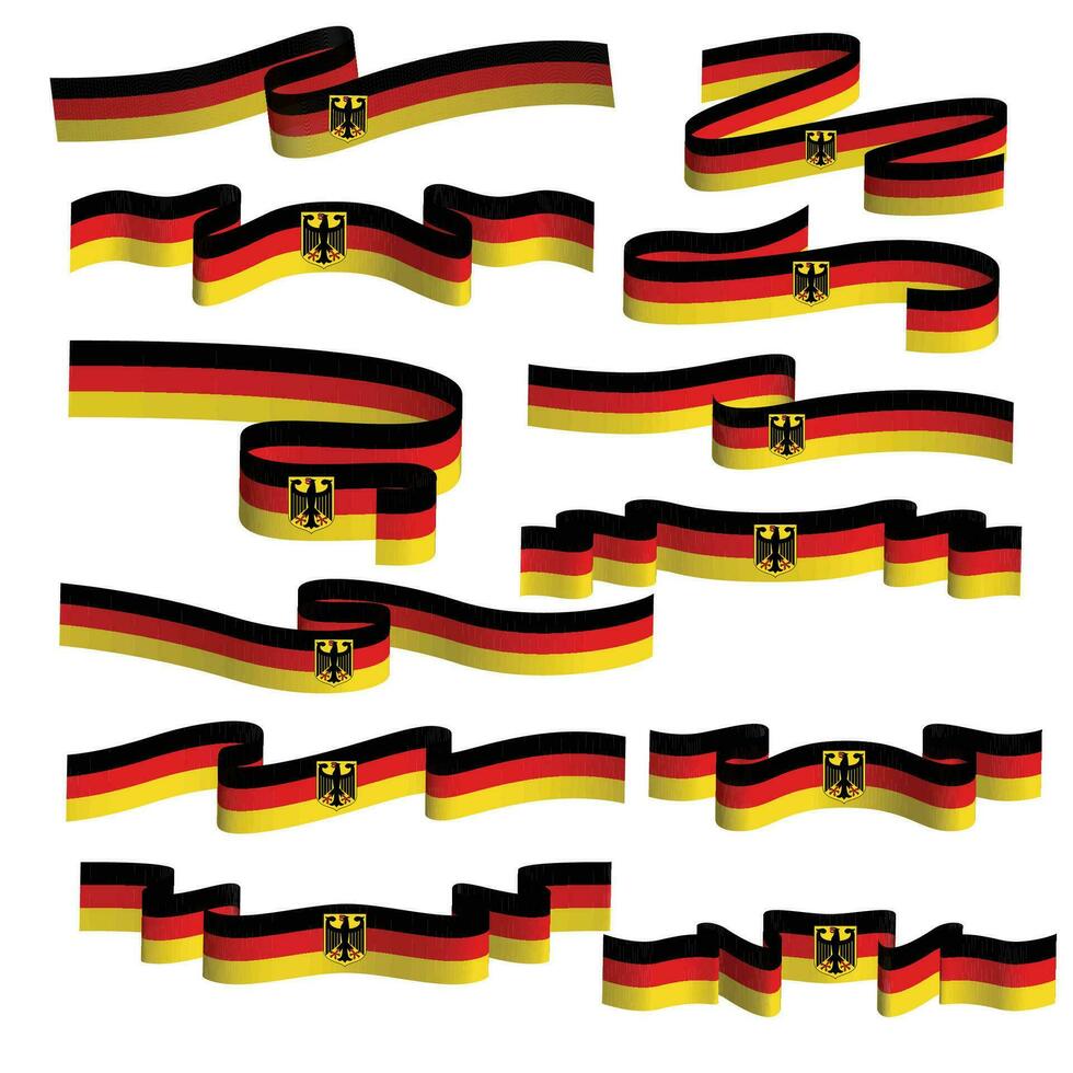 germany ribbon flag vector element