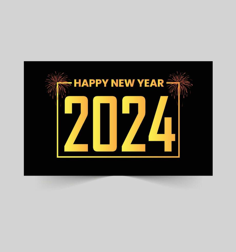 Happy New Year 2024. 2024 new year abstract numbers vector illustration. Design for invitation card, greeting card, calendar, poster, web banner etc. vector design template