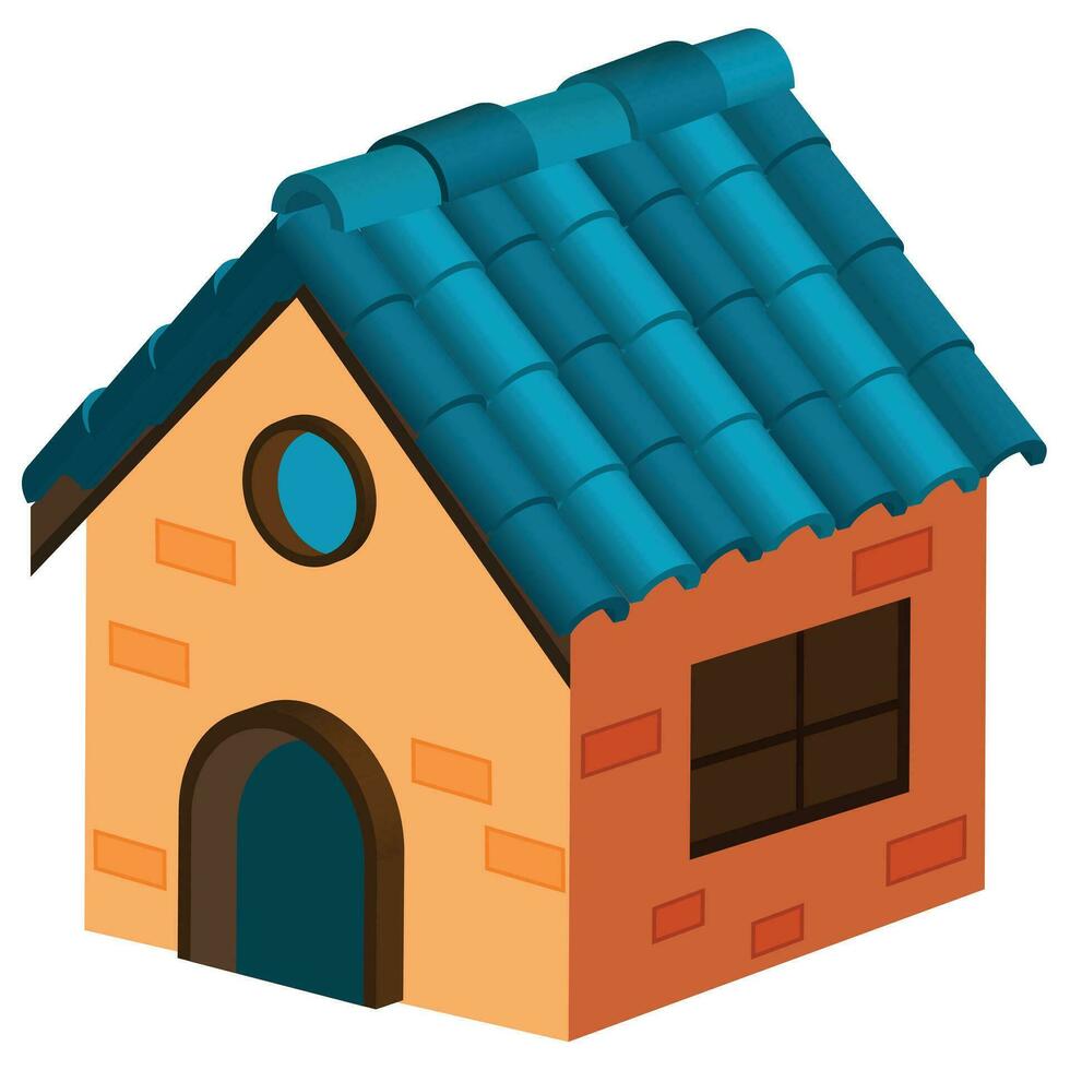 Little House Illustration vector