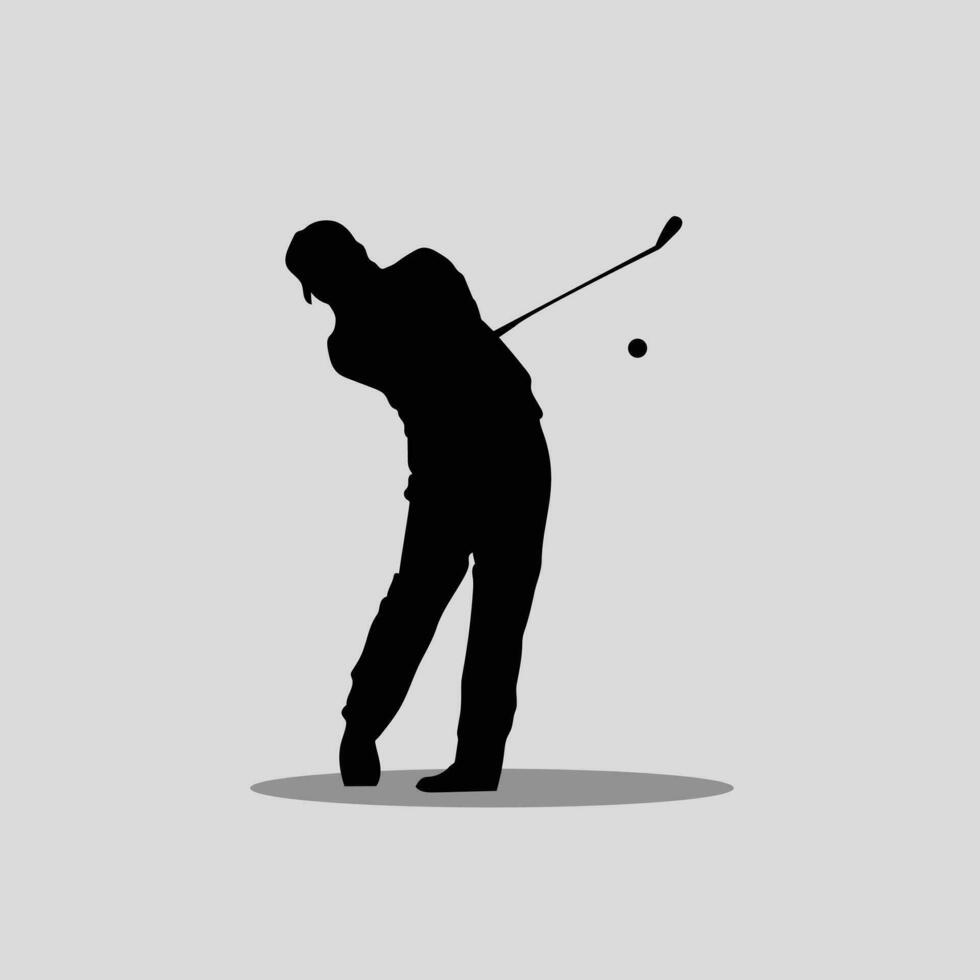 Golf ball playing vector