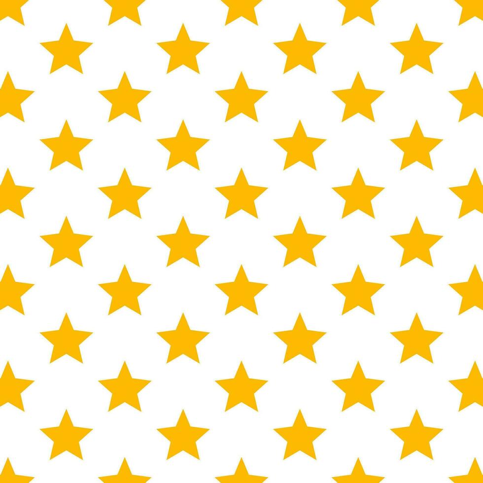 White Yellow Golden Star Pattern Background Vector Illustration