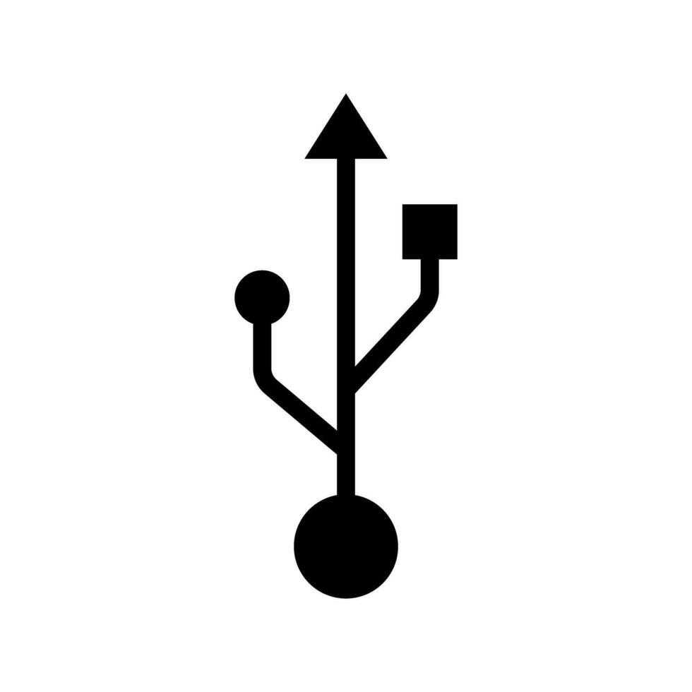 USB datos transferir icono símbolo aislado vector ilustración