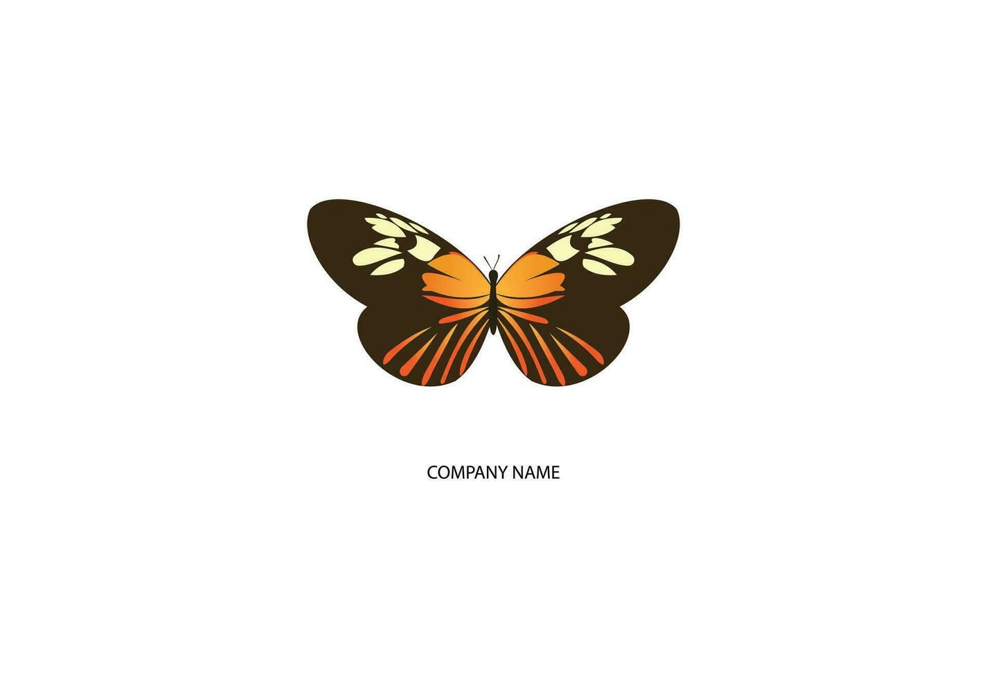 digital render of a monarch butterfly vector