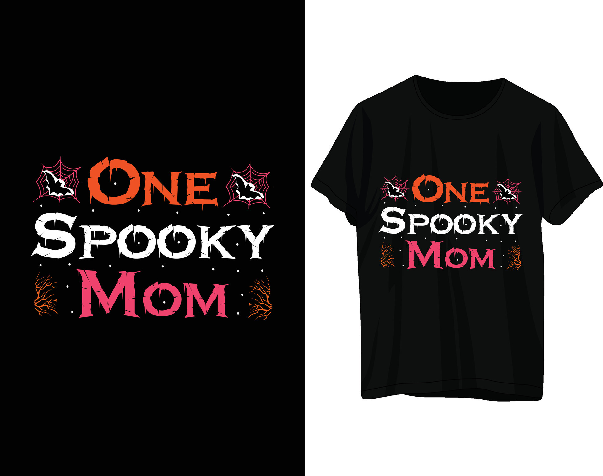 One spooky mom tshirt design 30505491 Vector Art at Vecteezy