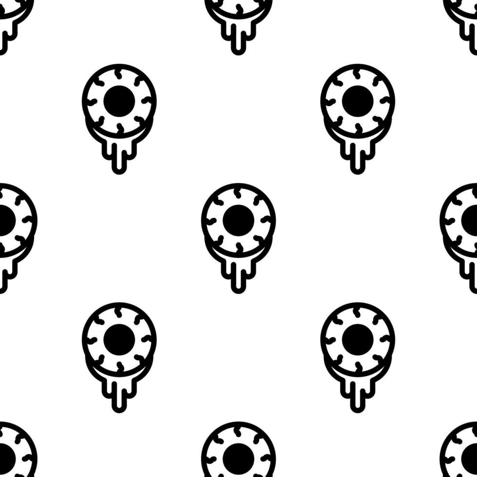 Devil eye seamless pattern background. vector