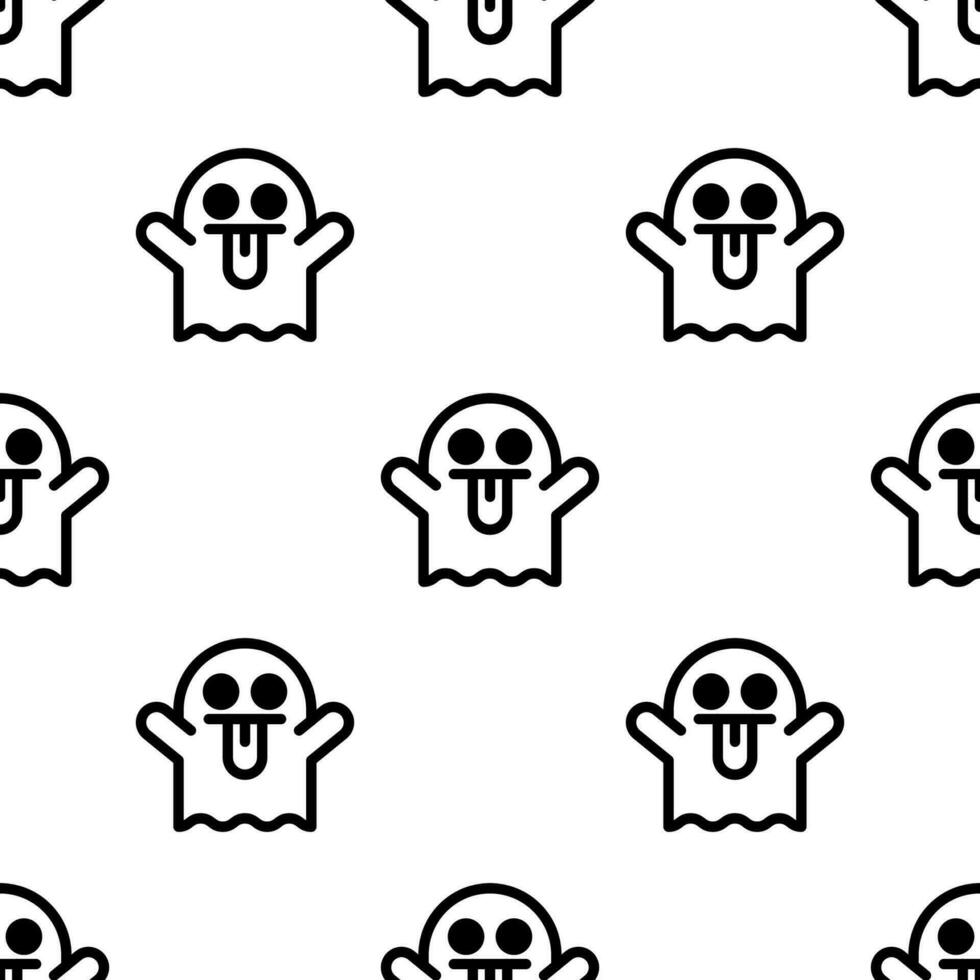 Little Ghost seamless pattern background. vector