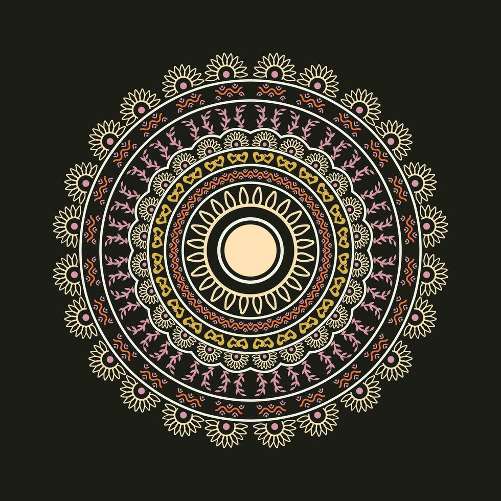 Vintage creative vector mandala design