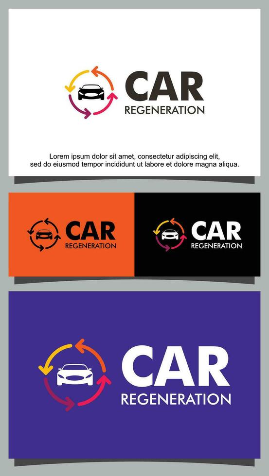 Car business place logo template vector