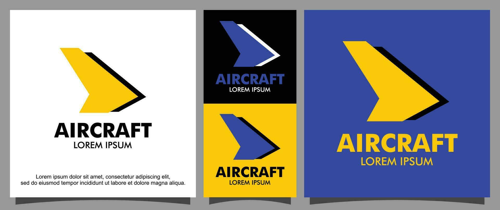 Airplane logo template vector