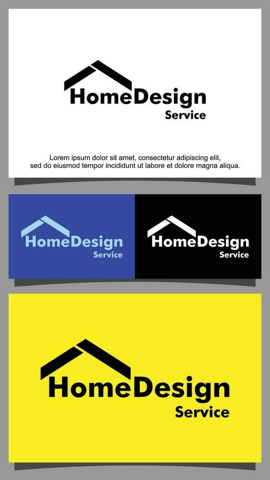 hogar edificio servicios logo modelo vector