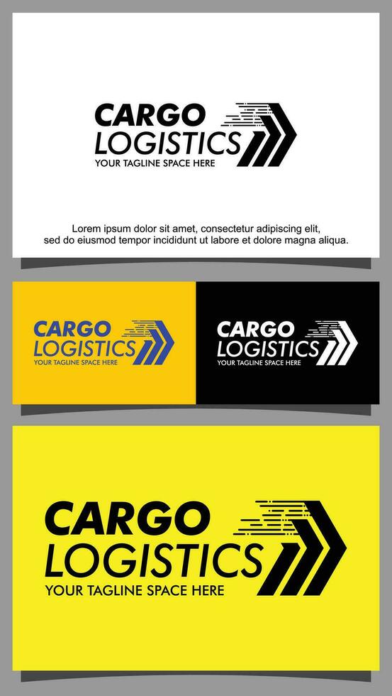 Fast delivery package logo template vector