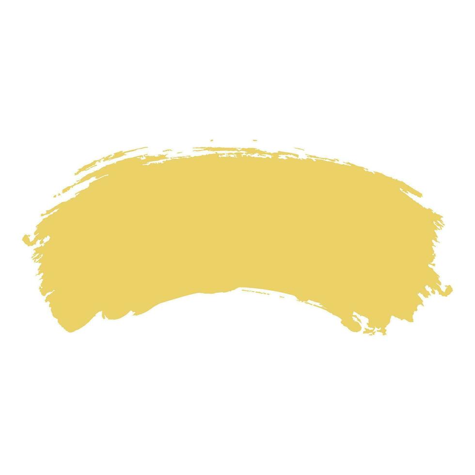 gold ink paint brush stroke vector