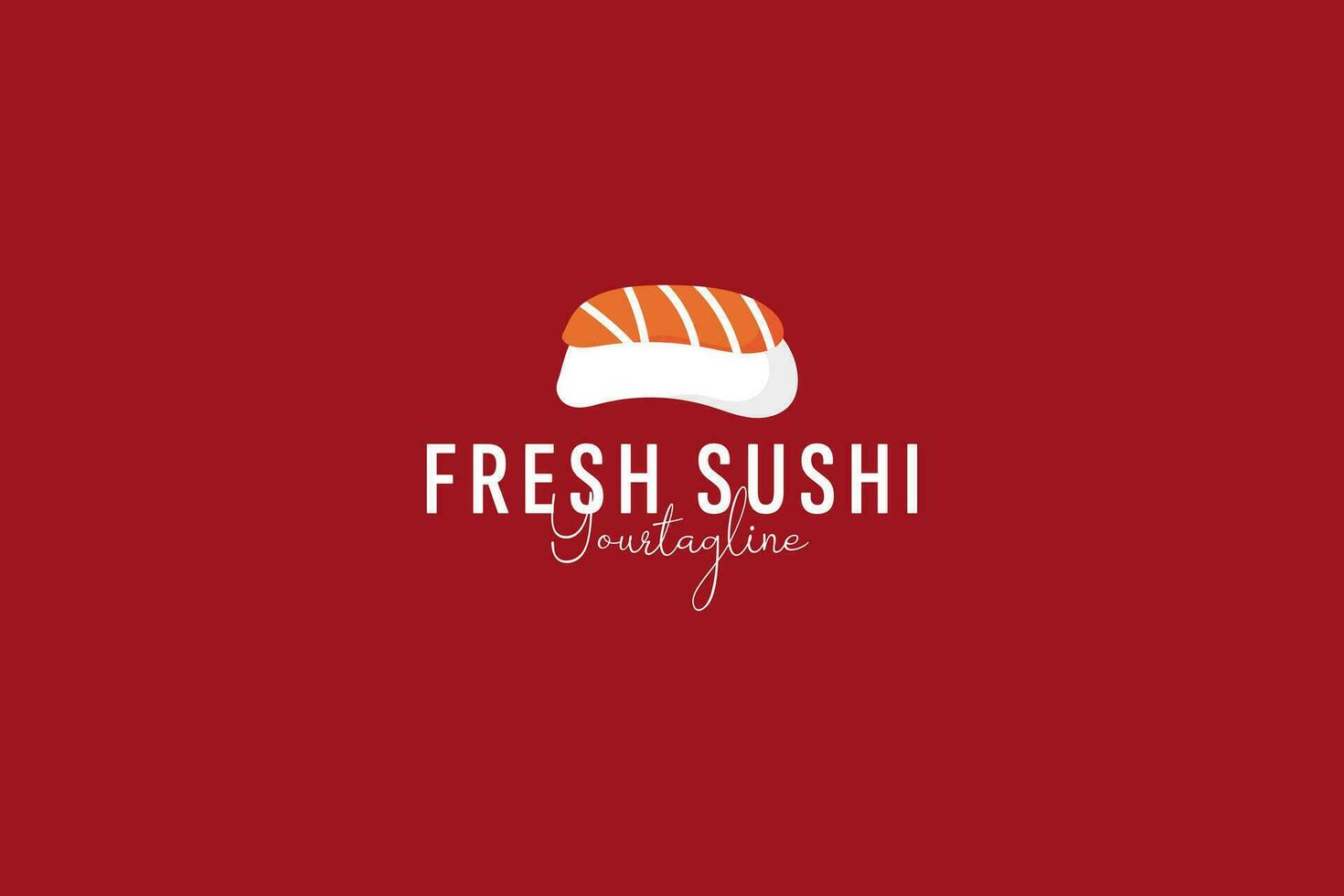 sushi logo vector icon illustration