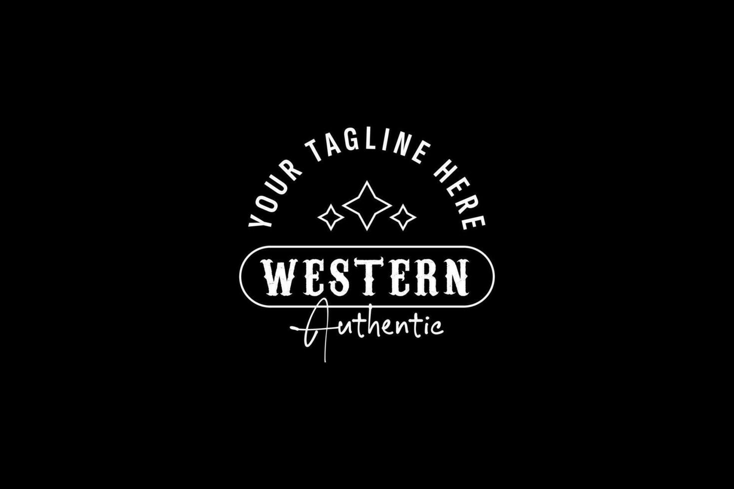 Vintage Country Emblem Typography for Western Bar Restaurant Logo design inspiration vector