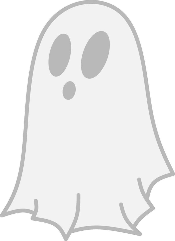 Ghost icon vector for Halloween event celebration. Simple ghost icon that can be used as symbol, sign or decoration. Spirit phantom icon graphic resource for happy Halloween vector design