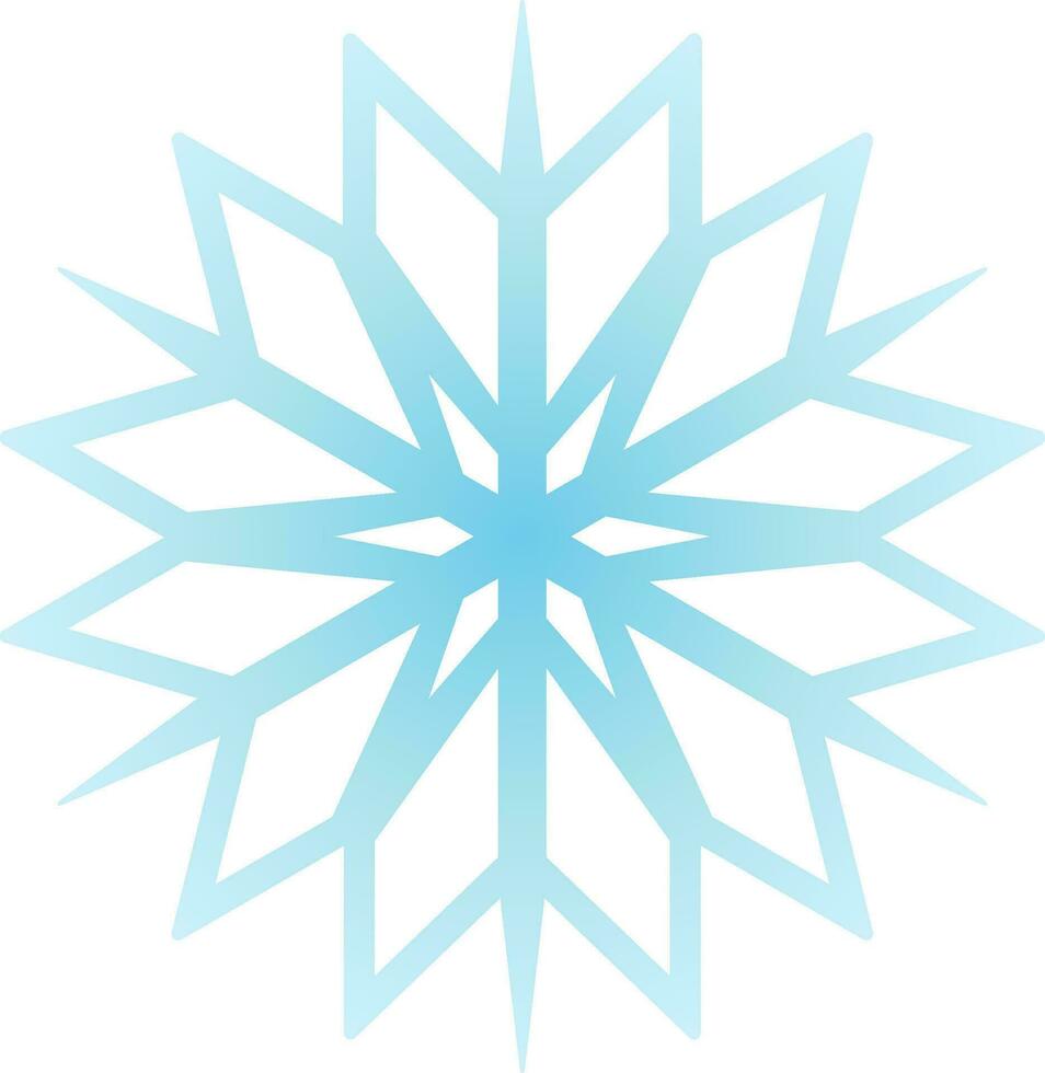 copo de nieve icono vector para invierno evento. sencillo copo de nieve vector en frío estación. copo de nieve diseño como un icono, símbolo, invierno o Navidad decoración