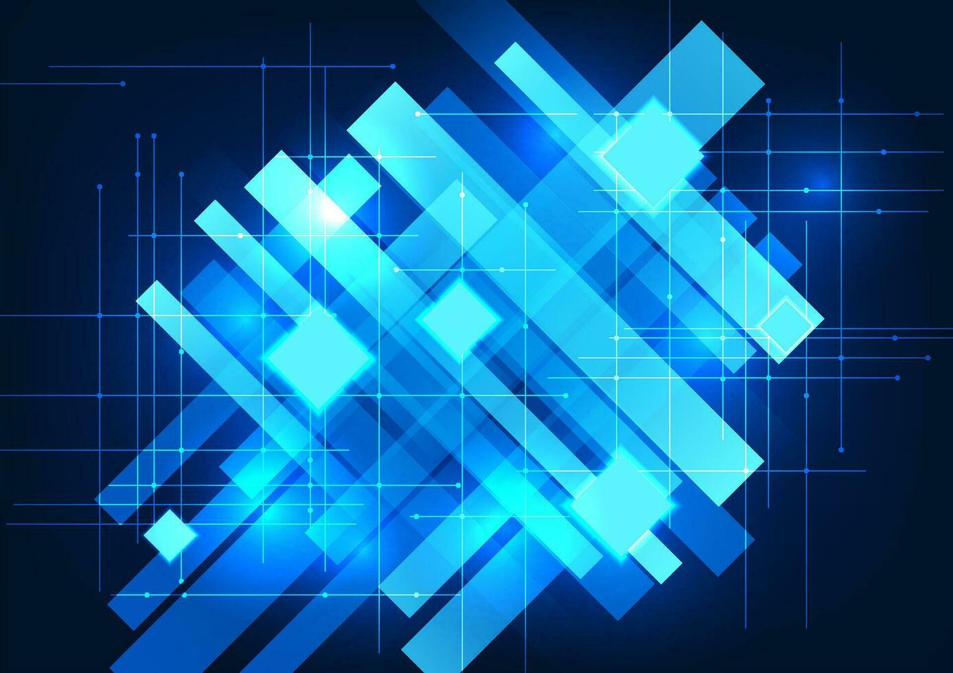 Abstract technology background Square geometric shapes stacked together. With lines running through it to give it an interesting, high-tech dimension. Suitable for work related to technology vector