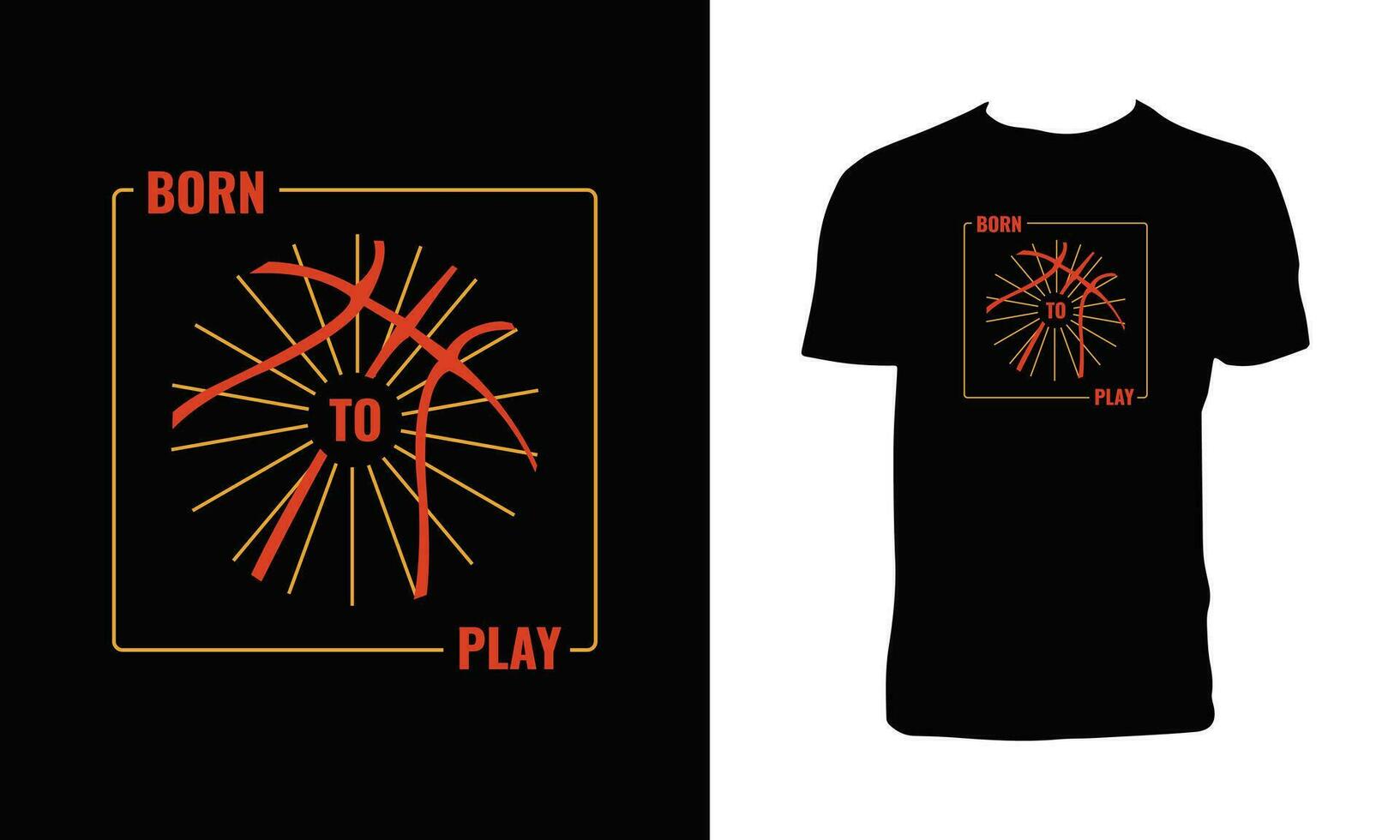 Creative Basketball T Shirt Design. vector