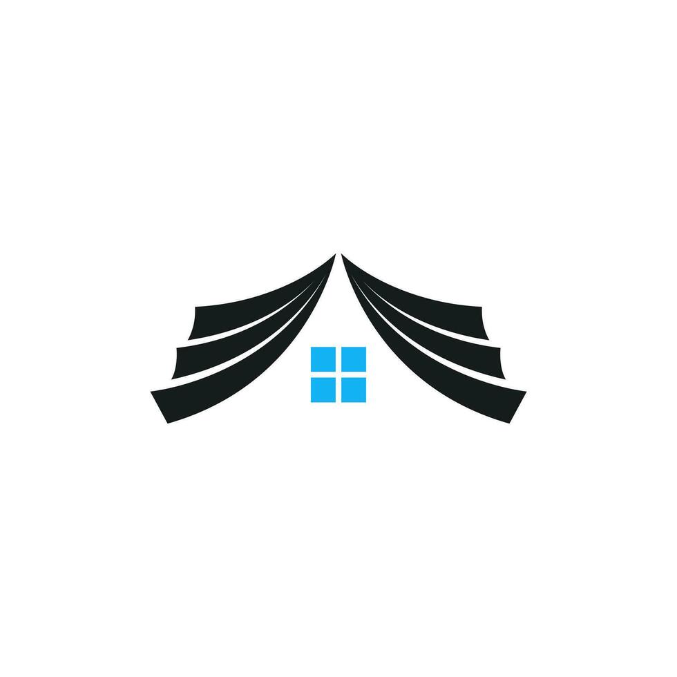 House Book Logo Vector Design Template