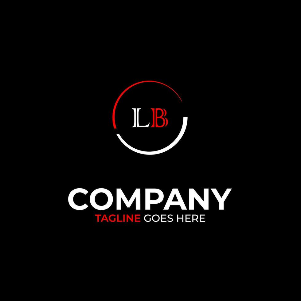 LB creative modern letters logo design template vector