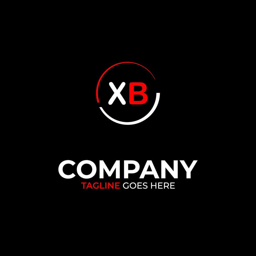 XB creative modern letters logo design template vector