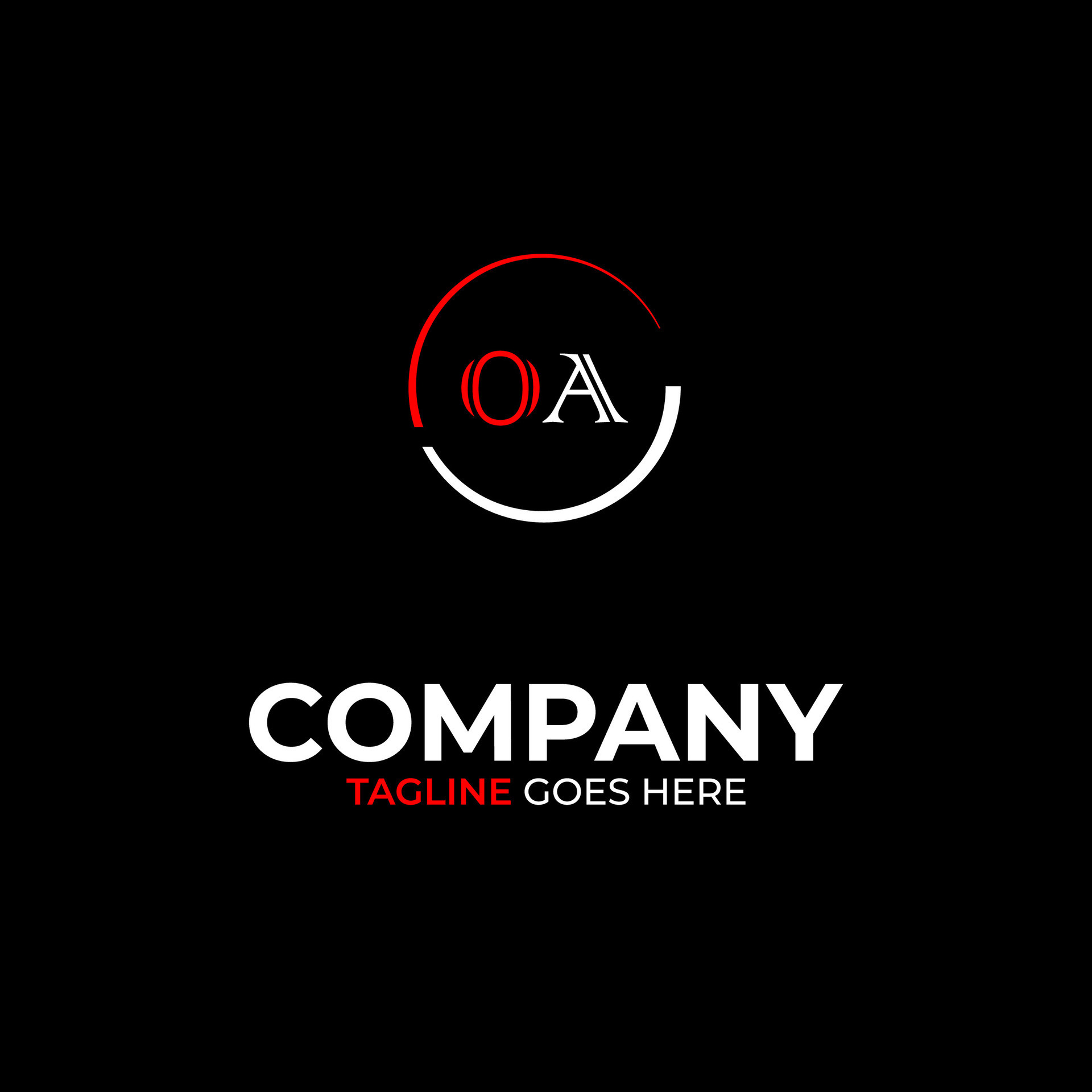 OA creative modern letters logo design template 30510014 Vector Art at