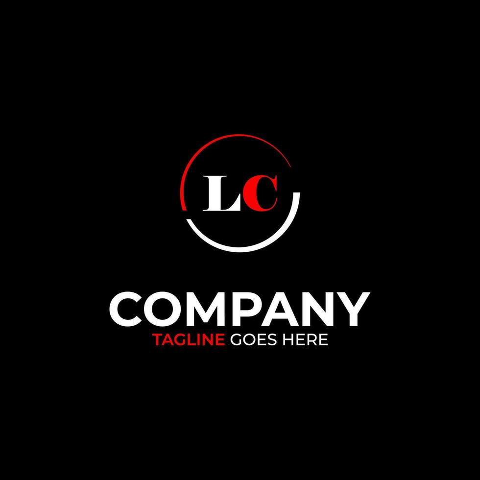 LC creative modern letters logo design template vector