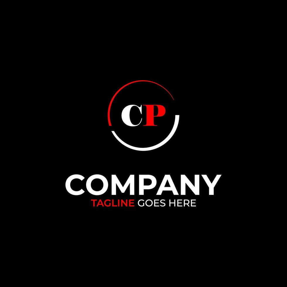 CP creative modern letters logo design template vector