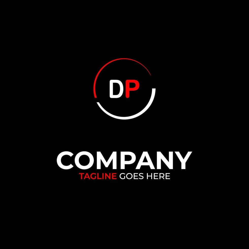 DP creative modern letters logo design template vector